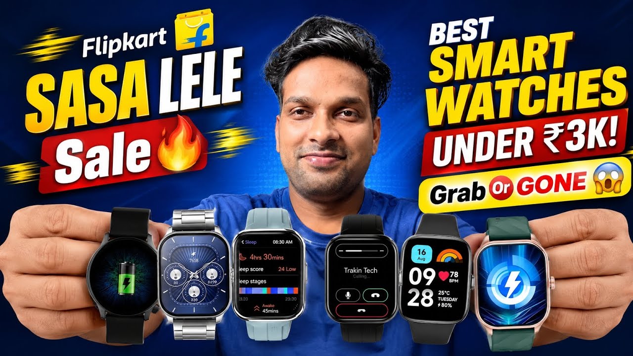Top 5 Smartwatches under 3,000 ₹ 🤯 Top New launches | Under 3000 watches | Best smartwatch 
