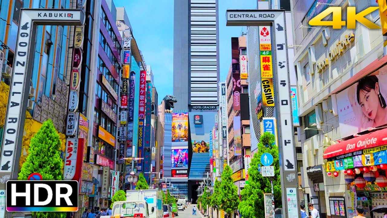 Kabukicho Shinjuku: A Vibrant 4K HDR Daytime Stroll Through Tokyo's Iconic Neighborhood (歌舞伎町散歩)