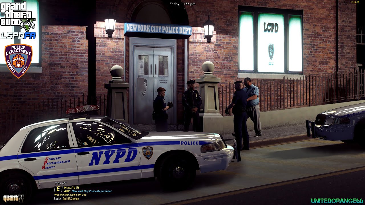 GTA V - LSPDFR 0.4.9🚔 - LCPD/NYPD - LCPP Map | Immersive NYC Patrol | DUI Driver | Foot Pursuit - 4K