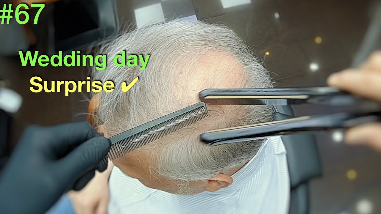 Wedding Surprise ✰ Wife's Reaction Should Be Amazing ✔︎ (Hairstyle for Men) Hair Building Fibers
