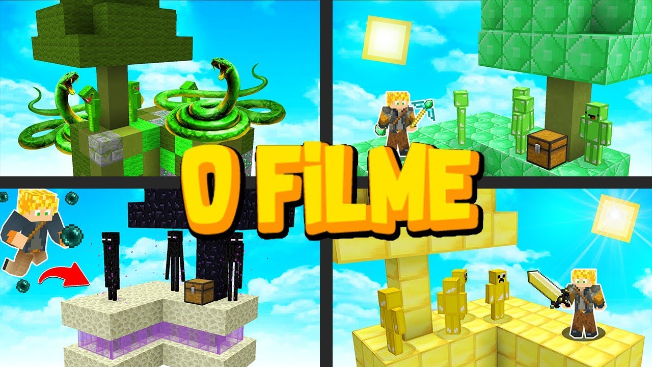 TENTE SOBREVIVER A ILHA NO MINECRAFT O FILME