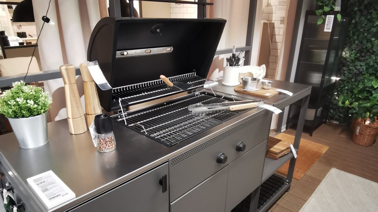 IKEA B&Aring;TSK&Auml;R Grill &ndash; Compact Outdoor Kitchen & BBQ Setup