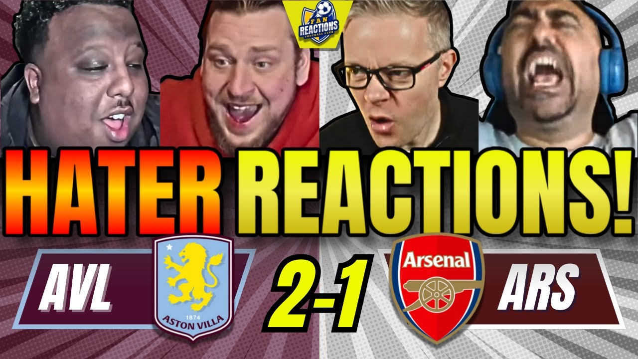ARSENAL&rsquo;S RIVALS & HATERS REACTIONS TO ASTON VILLA 2-1 ARSENAL! PREMIER LEAGUE FAN REACTIONS