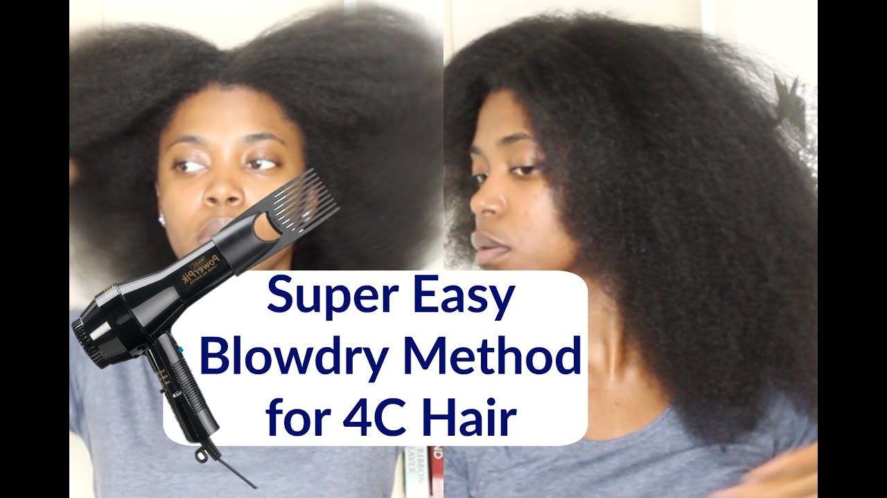 BlowDry 4C Natural Hair The Super Easy Way | Wahl Dryer