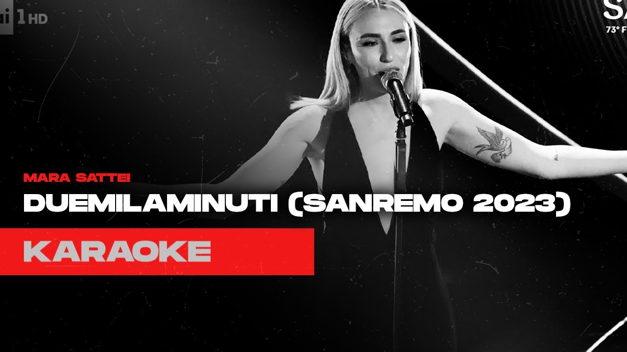 MARA SATTEI - DUEMILAMINUTI (SANREMO 2023) | reprod\instrumental\karaoke (HQ)