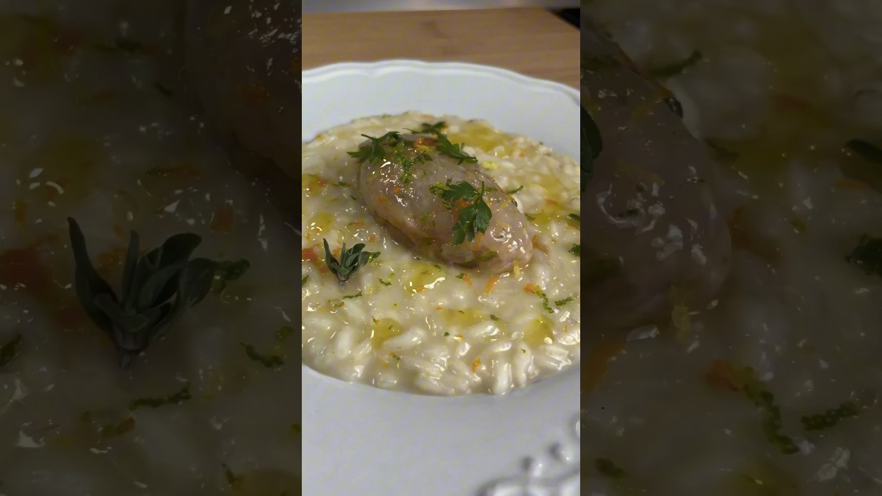Scampi lime risotto #food #chef #foodclips #cooking #foodshorts #podcast #shorts #foodblogger #yummy
