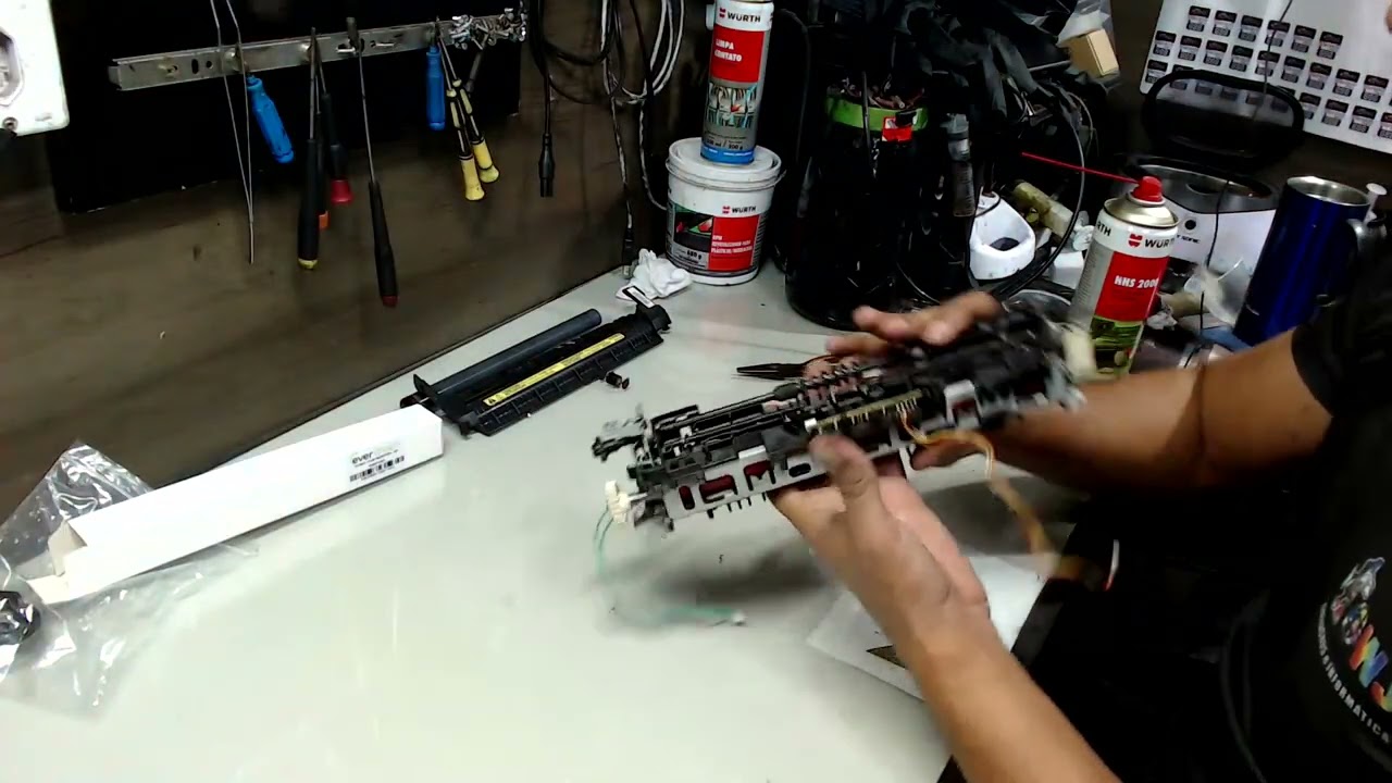 Troca da película HP1102 (Montagem)