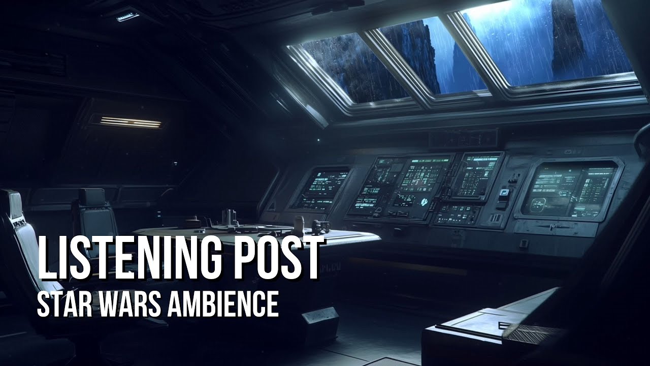 Abandoned Imperial Listening Post | Star Wars Ambience | Relaxing Rain, Thunder, Sleep Aid