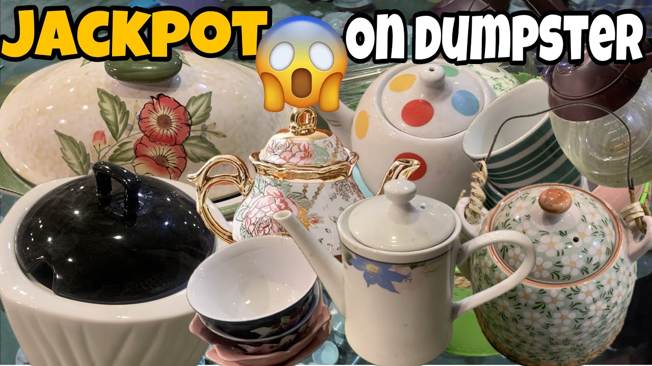 JACKPOT VINTAGE KITCHENWARES❗️ ON DUMPSTER OF SOUQ JUMMA | DUMPSTER DIVING | BESTIE BUDDY