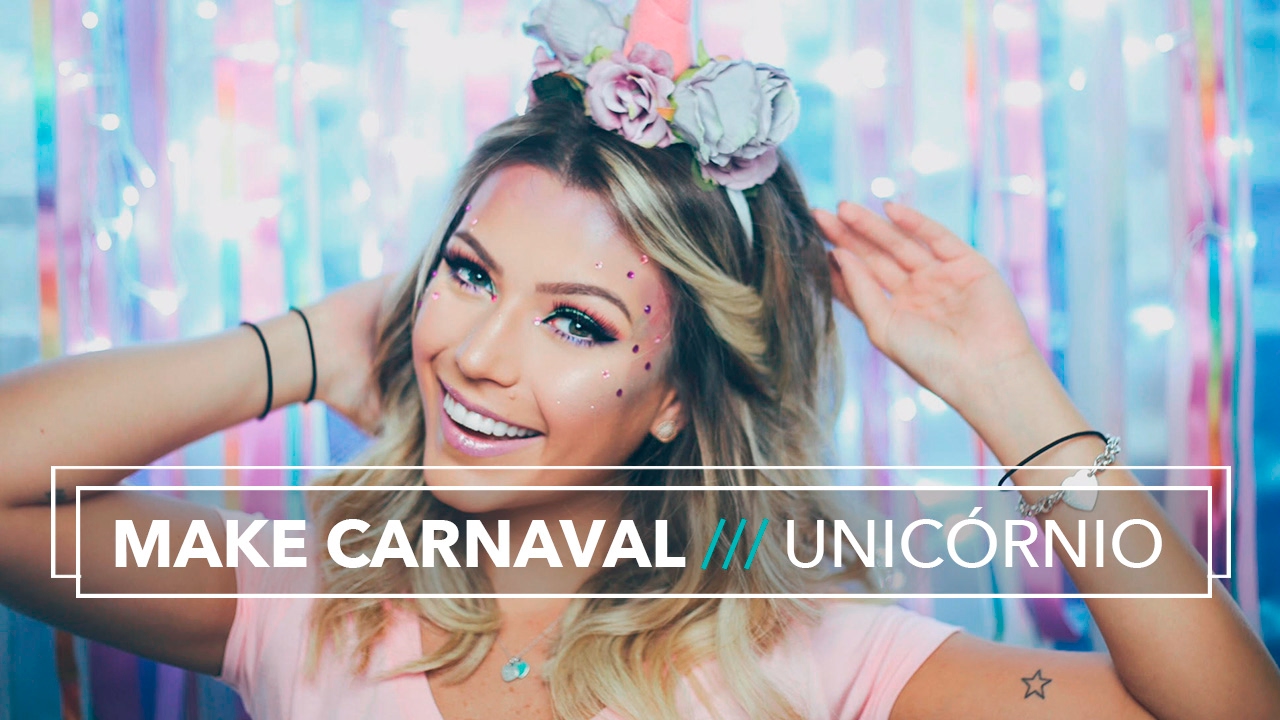 #EspecialDaMamá: Maquiagem de Carnaval | Unicórnio ♡