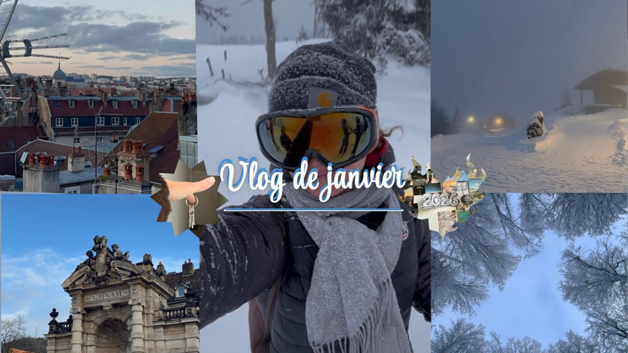 January vlog ☃️ 🗝️( Besançon, snow and more) 