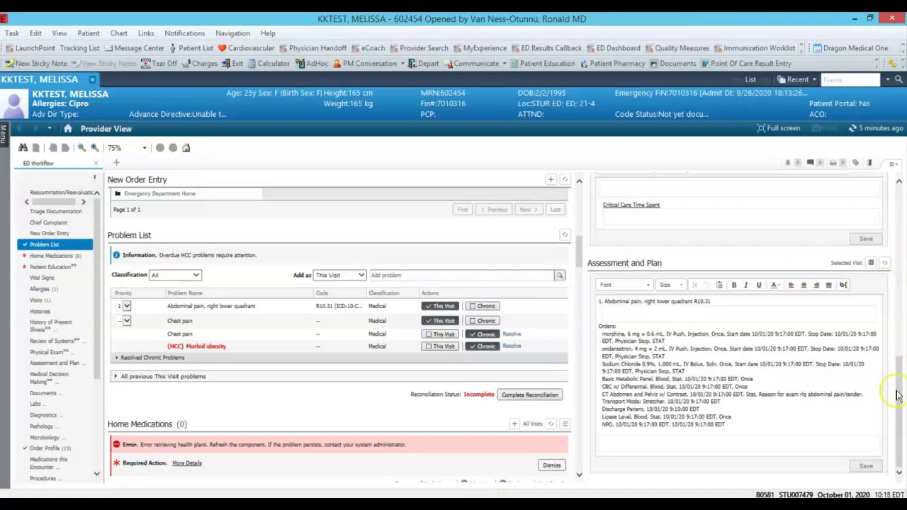 CERNER ED Workflow 2 of 3