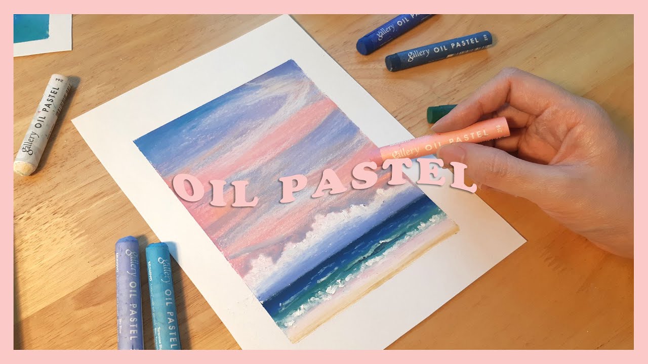 오일파스텔로 풍경 그리기 영상 하나로 마스터(자세한 설명) Oil- pastel tutorial for beginner.
