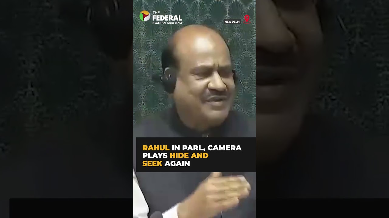 Camera sweeps away from #RahulGandhi as he displays picture of ‘#halwaceremony' | #shorts