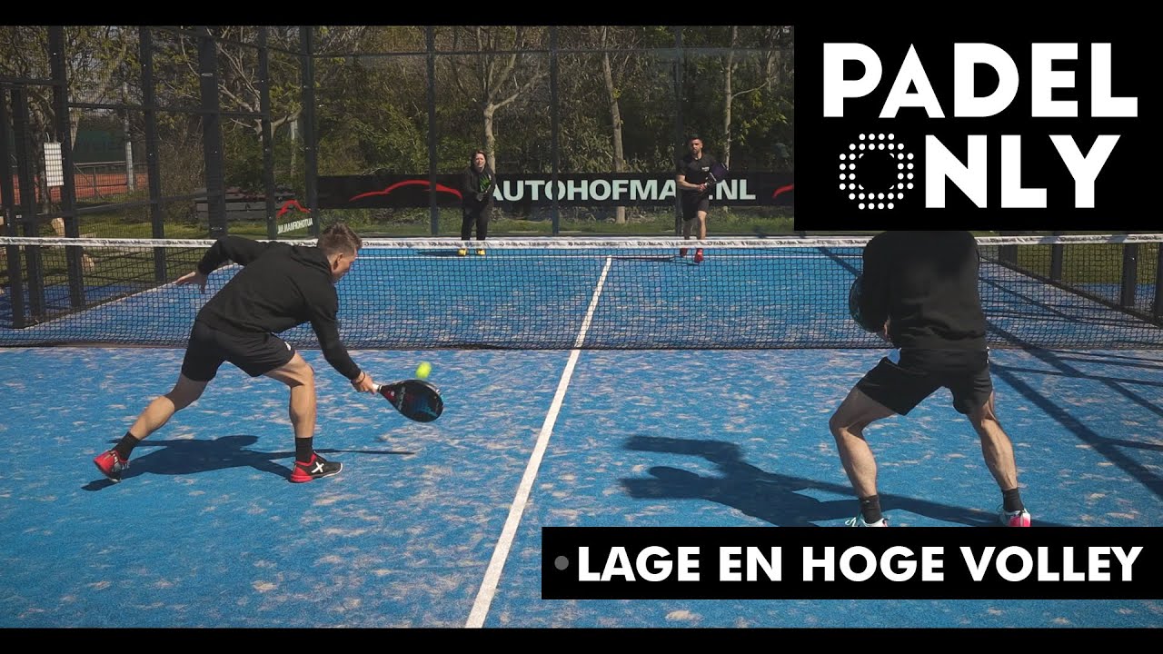 Padelles: volley laag en hoog