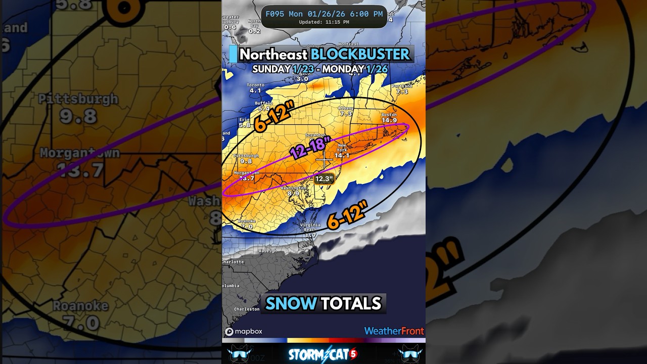 ❄️ The NORTHEAST is about to get absolutely DUMPED ON with Snow 