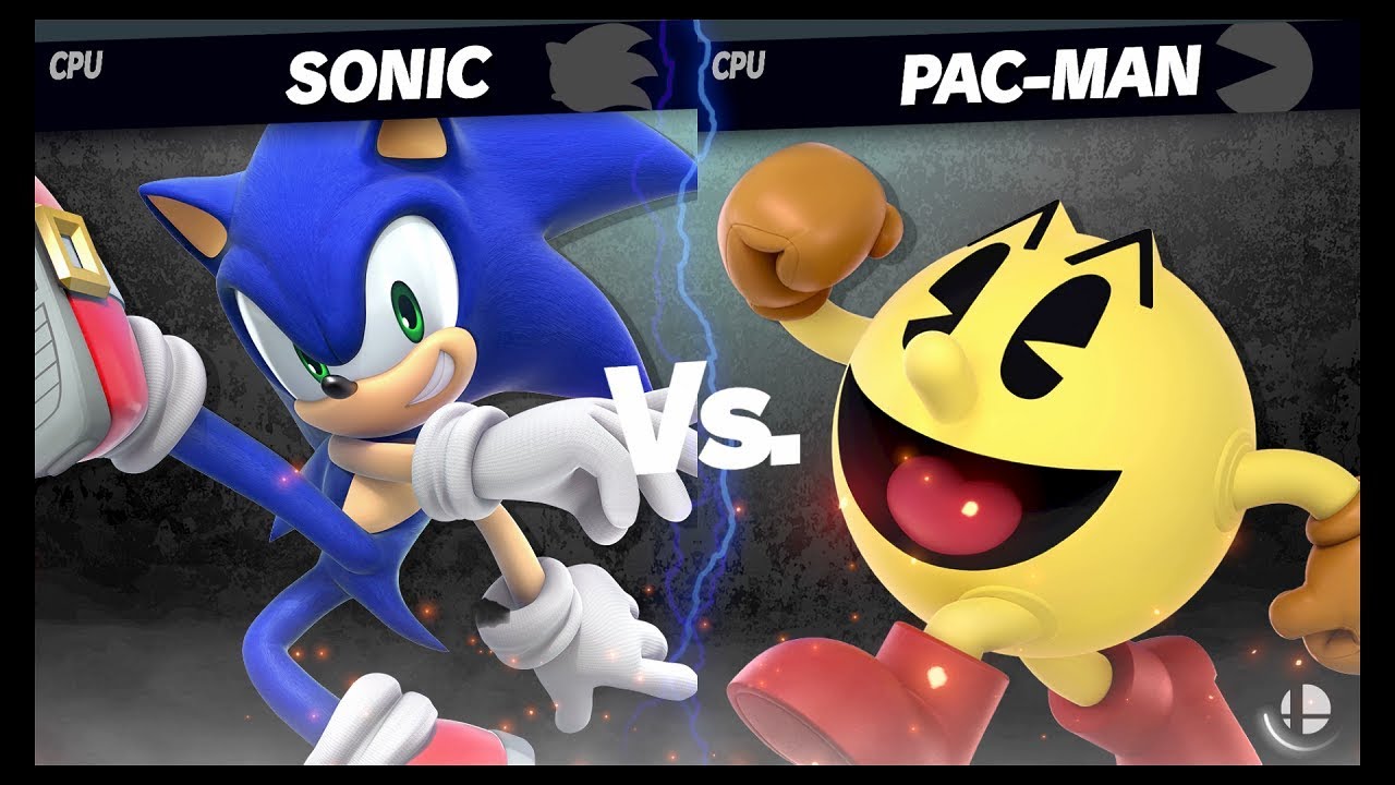 Sonic Vs Pac-Man: Super Smash Bros. Ultimate Smash Mode Gameplay