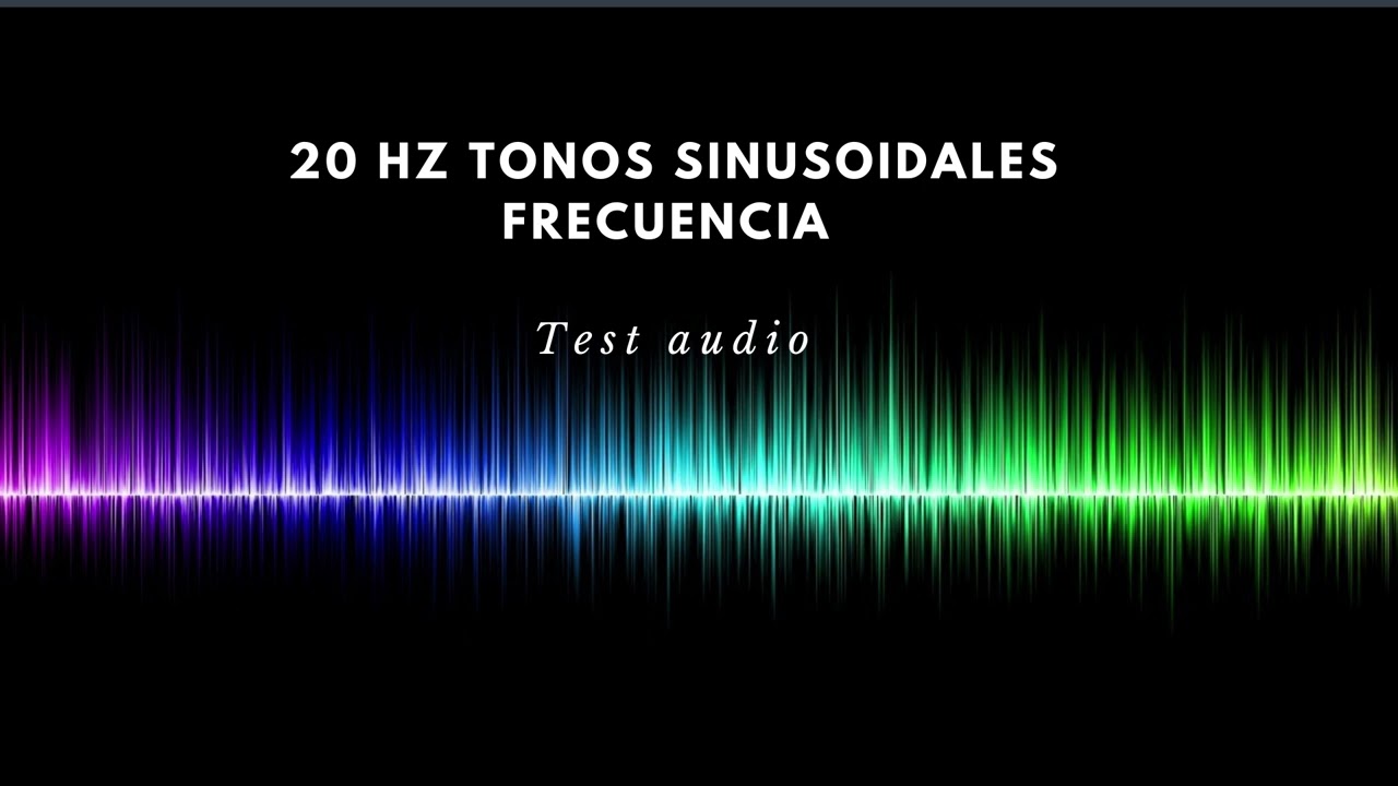 "Tonos Sinusoidales: Tono Puro de 20 Hz | Pruebas de Sonido y Calibración de Audio"