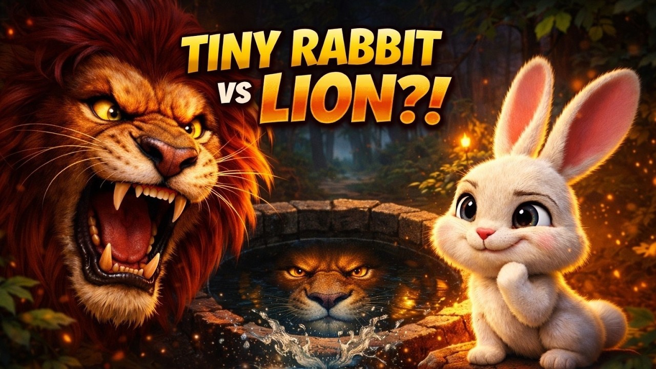 The Tiny Rabbit Who Defeated a Lion 🦁🐰 | Panchatantra Story