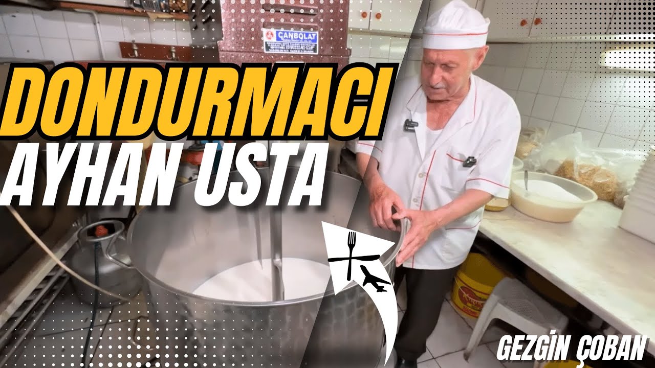 DONDURMA USTASI AYHAN AMCA İLE DONDURMA YAPIMI!