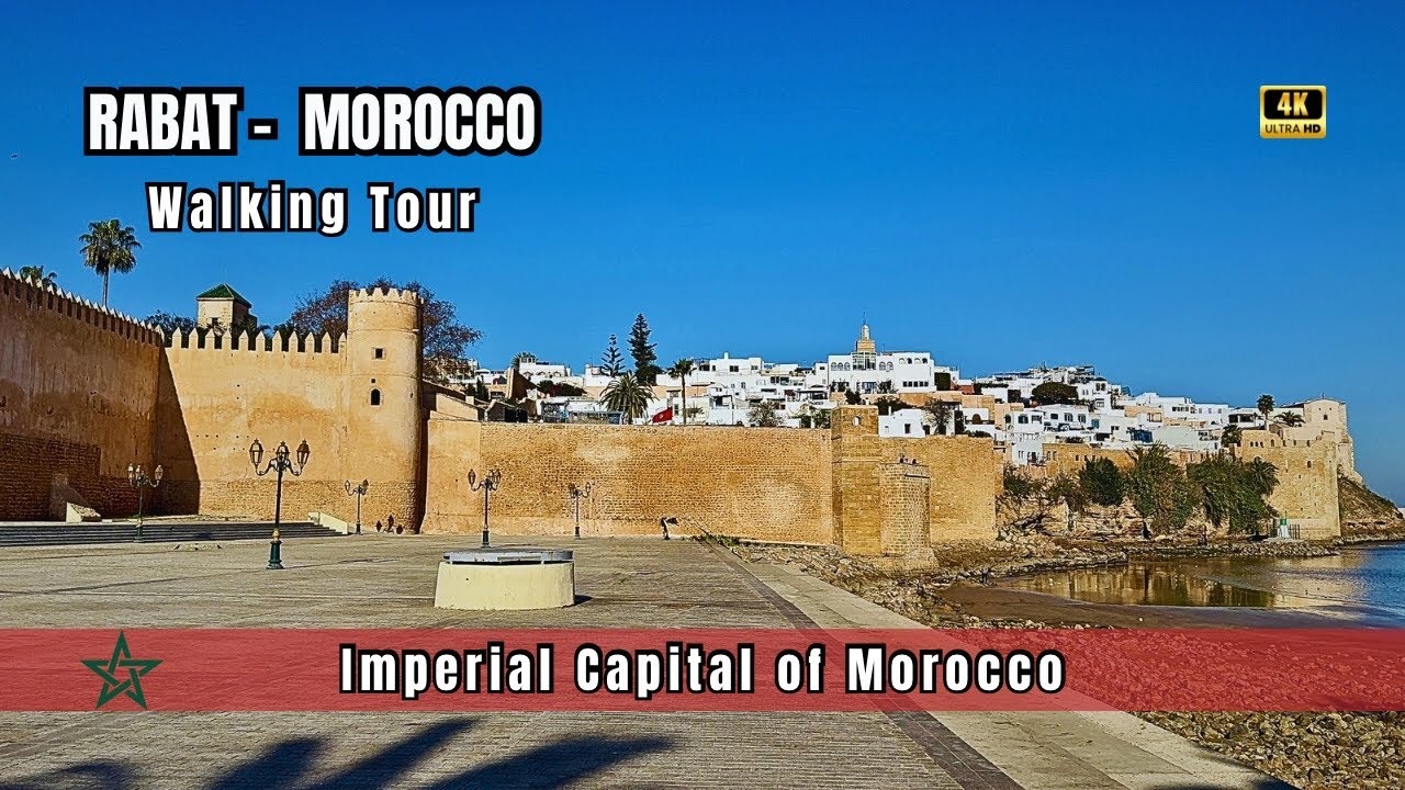 Rabat, Morocco Walking Tour | Medina, Kasbah Oudayas, Hassan Tower & City Highlights [4K]