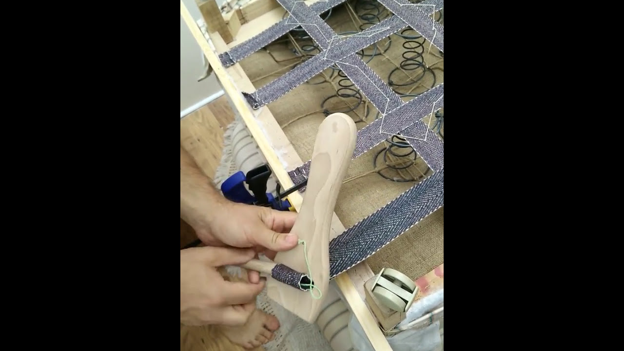 A workaround while using an upholstery webbing stretcher