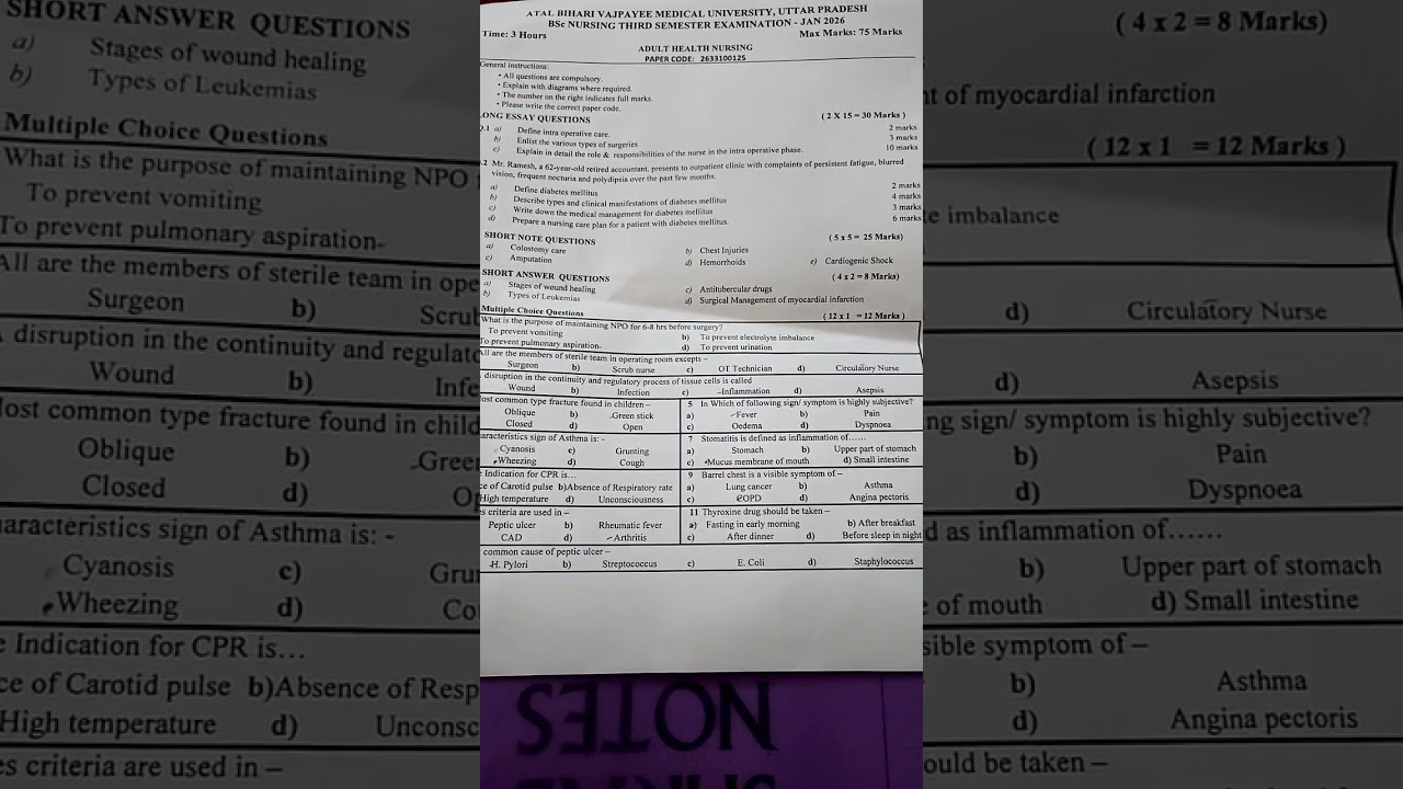 ## bsc nursing 3rd sem # adult health nursing 