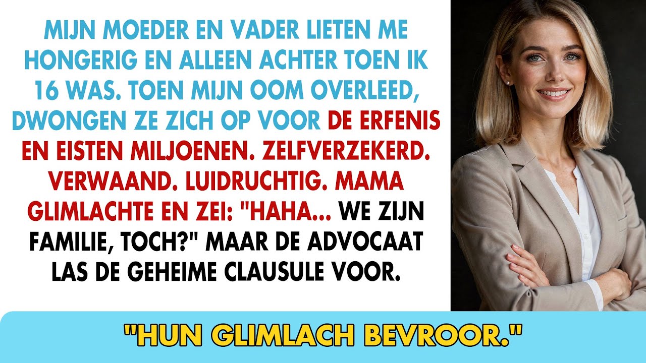 Mama verliet me op 16 — Jaren later eisten ze miljoenen bij ooms erfenis.