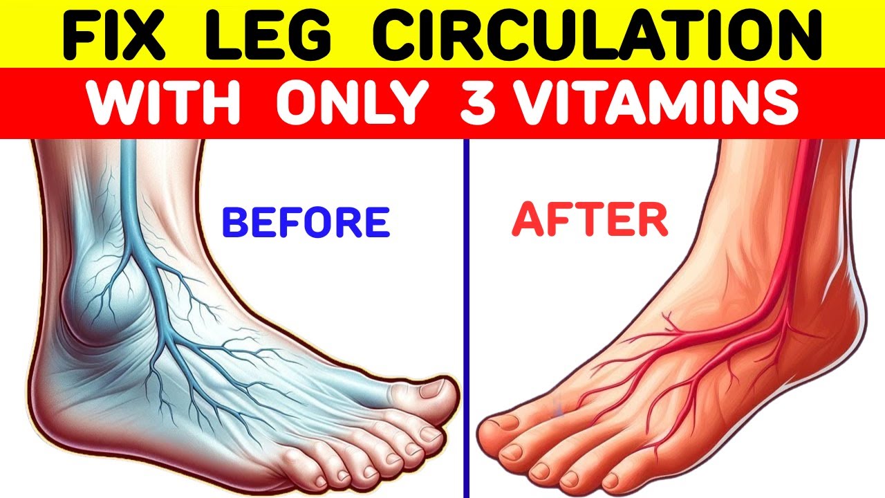 The ONLY 3 vitamins you NEED to Improve Leg Circulation | senior health