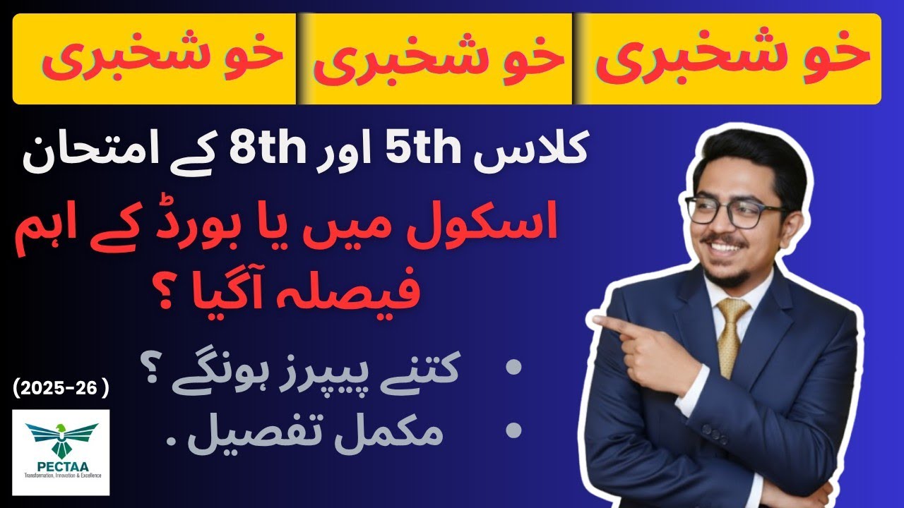 Smart Syllabus Class 5th and 8th Complete Update About | Exams | Result Update | Selected Papers |