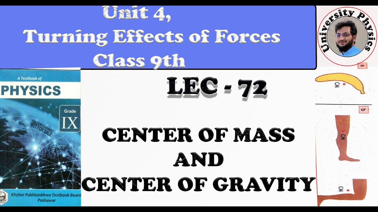 Center of mass | Center of gravity | Difference between center of mass and center of gravity
