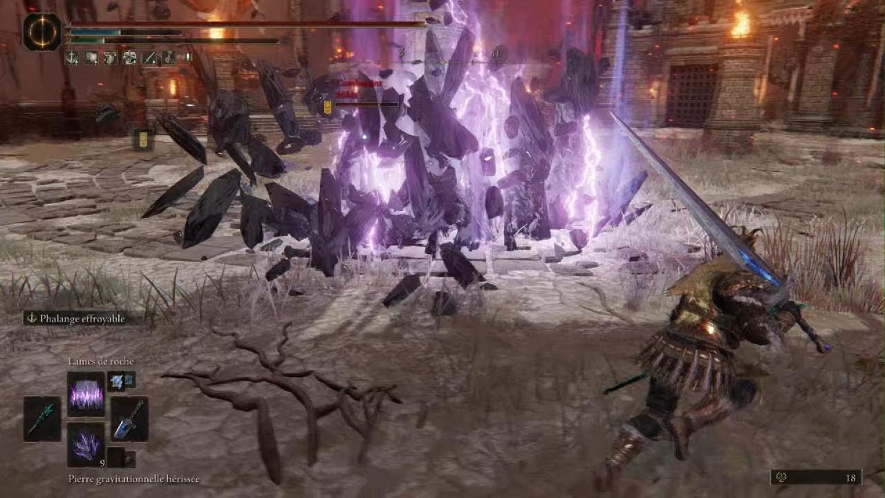 Gravity build gameplay (Str/Int build) with Moonrithyll's Knight sword