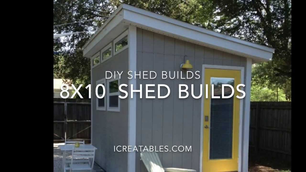 8x10 Shed Plans From iCreatablesTV
