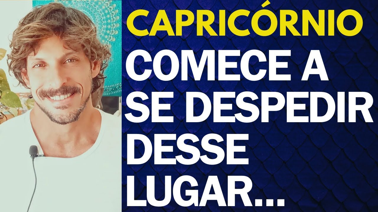 ♑️ CAPRICÓRNIO: COMECE A SE DESPEDIR DESSE LUGAR. TAROT TERAPÊUTICO