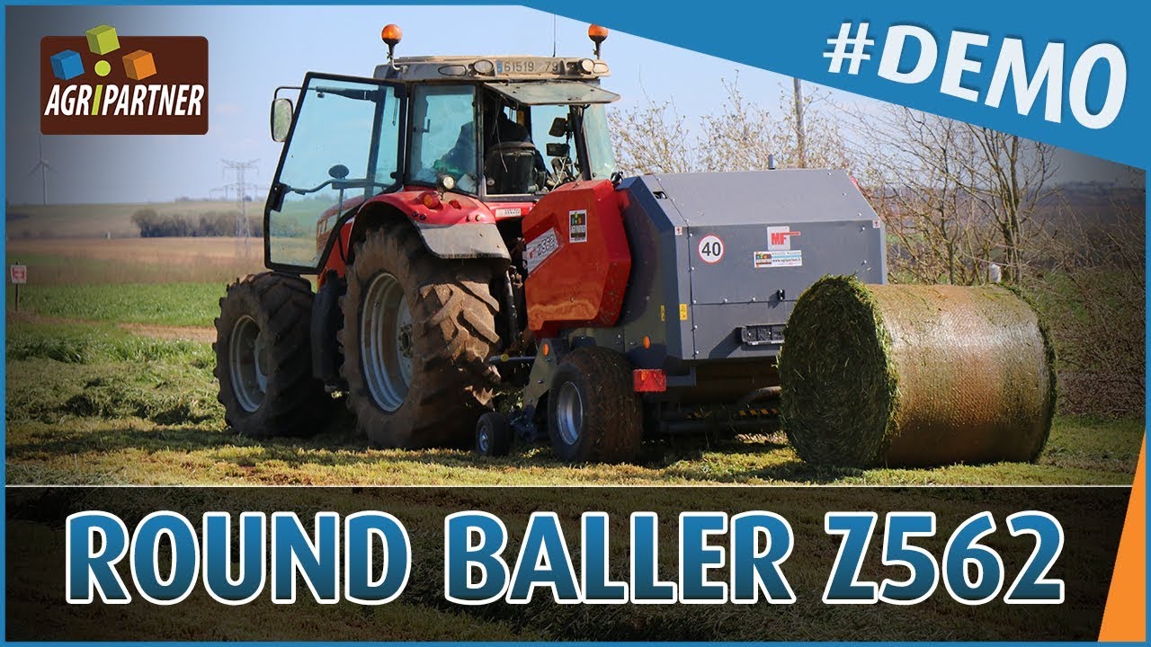 [DÉMO] Round baller Z562 à balles rondes chambre fixe Metal-Fach by Agripartner
