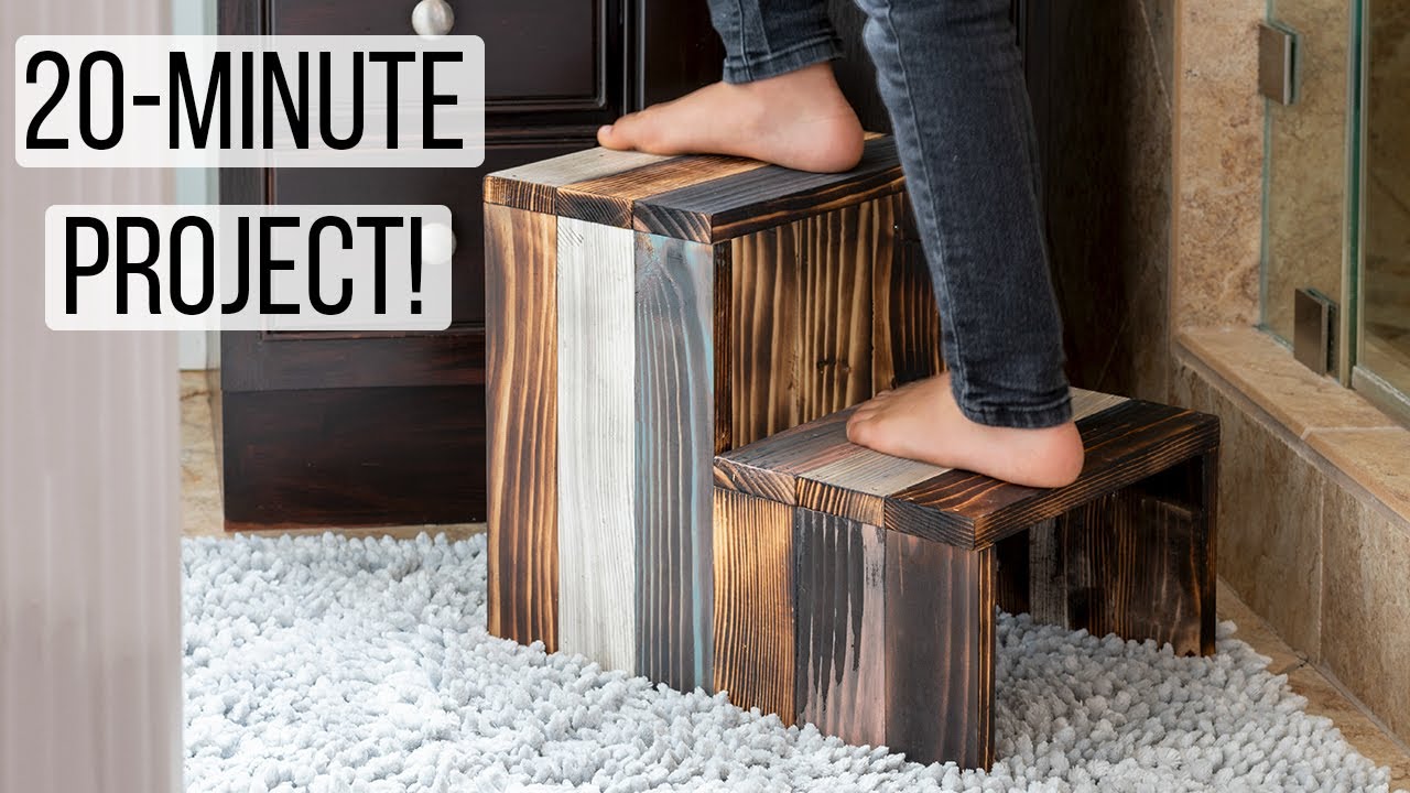 DIY Step Stool using scrap wood - Easy Quick Project!