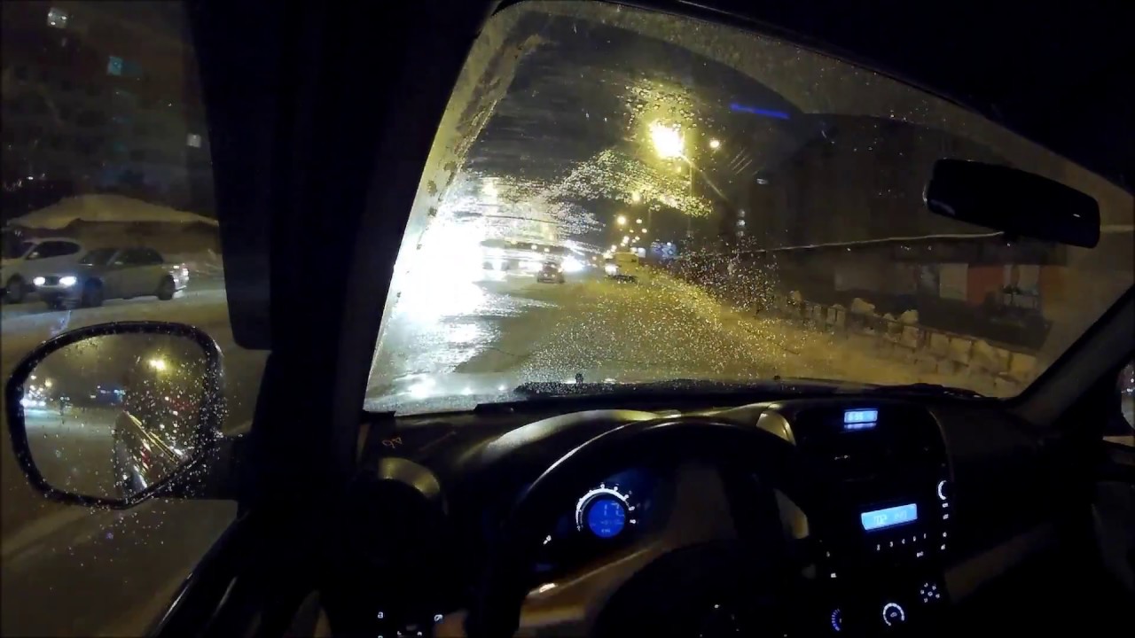 ЛИФАН Х60, поездка по Омску вечером.