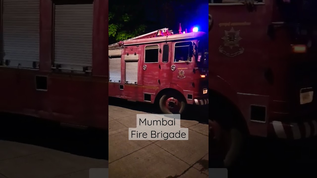 Mumbai Fire Brigade Van | Emergency Services. #shortsviral #shortvideo #firebrigade #firefighter