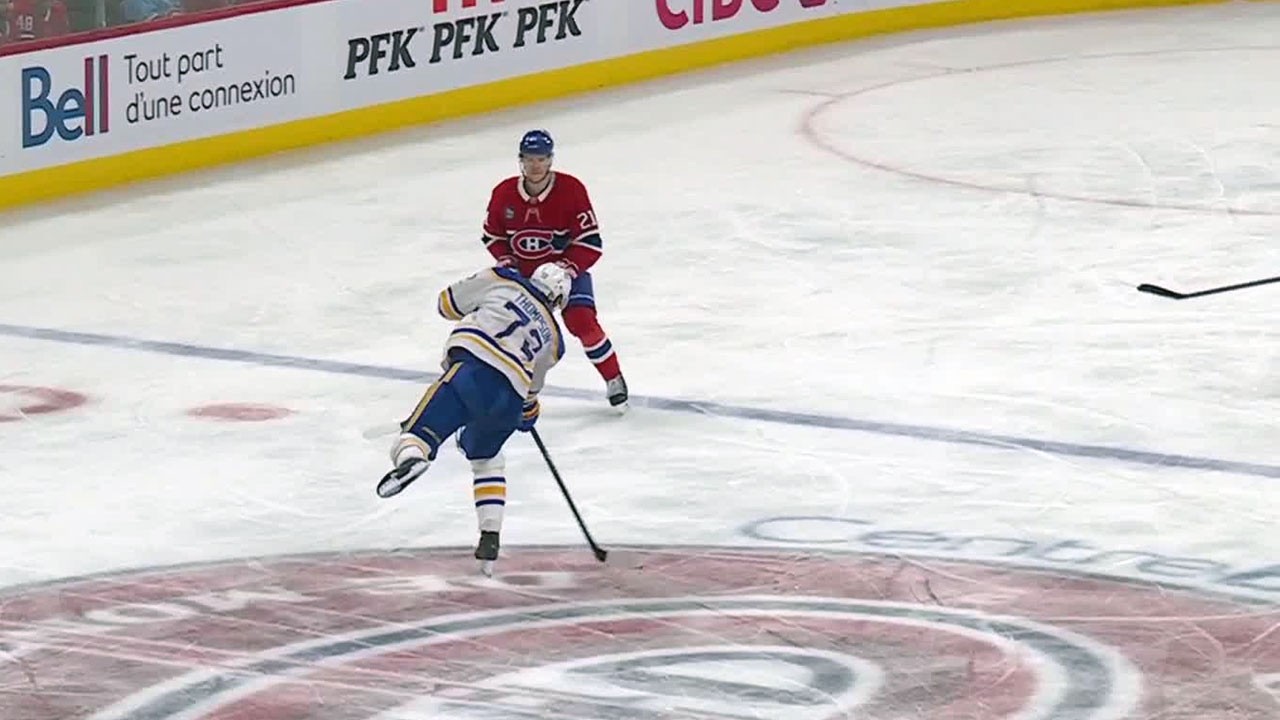 Sabres score UNLIKELY goal from CENTER ICE!
