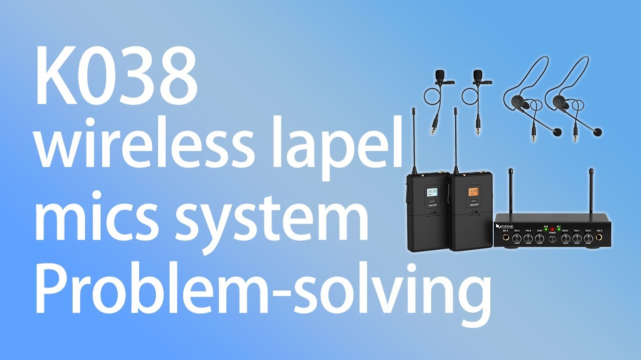 Tutorial on FIFINE Wireless Lavalier Microphones System K038