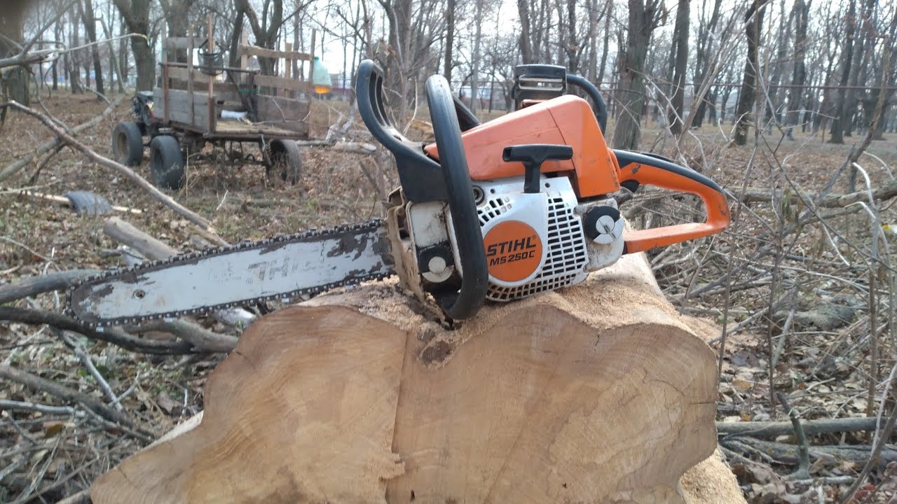 Stihl ms250 CBE для чего она нужна . штиль мс250 -любимая игрушка американских фермеров