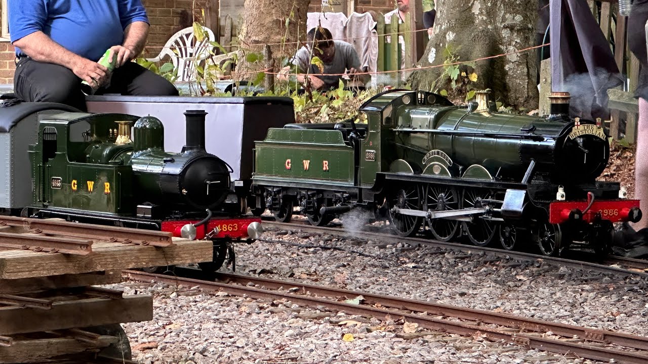 A day out with Tom at Bentley Miniature Railway.