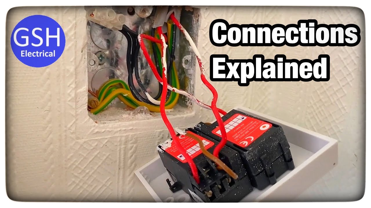 How to Fit a 2 Gang Dimmer Switch - Connections Explained