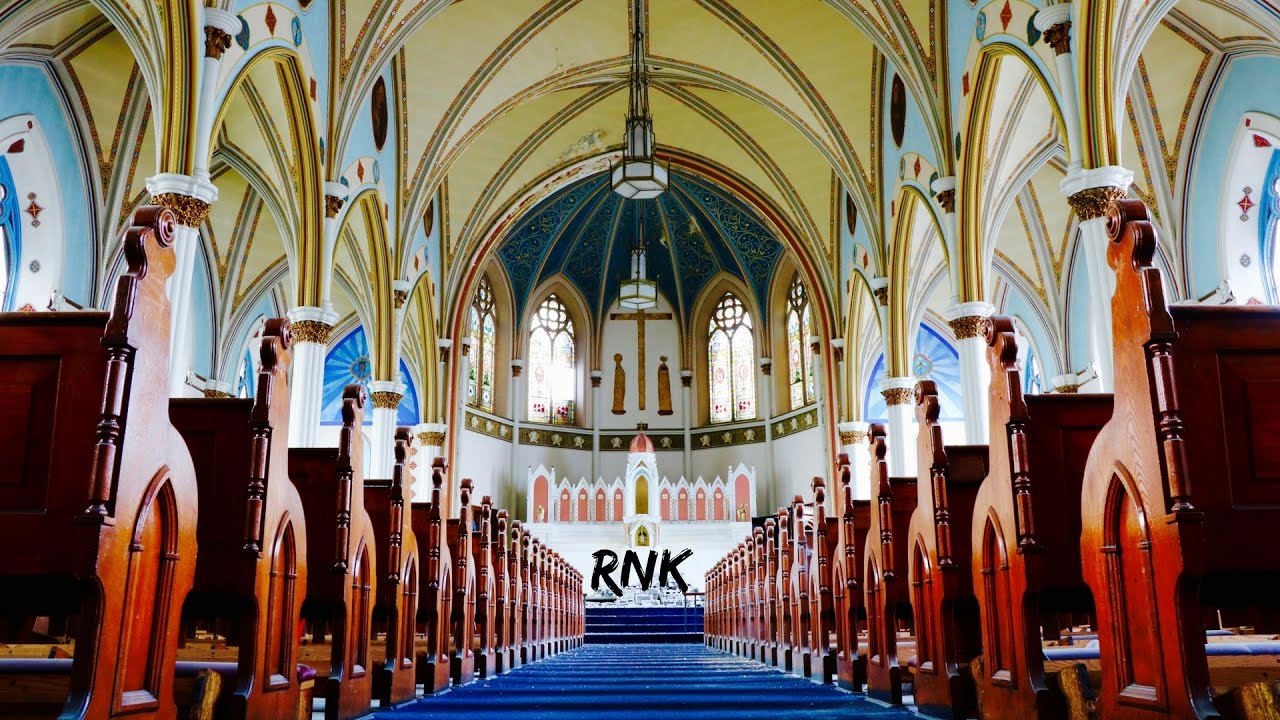BEAUTIFUL ABANDONED GOTHIC CHURCH WITH GIANT ORGAN