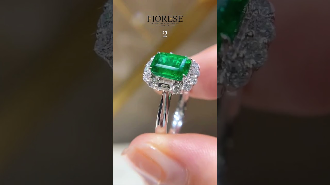WHICH EMERALD RING WILL YOU CHOOSE? #emeraldengagementring  #emerald  #diamondring  #ring #gift