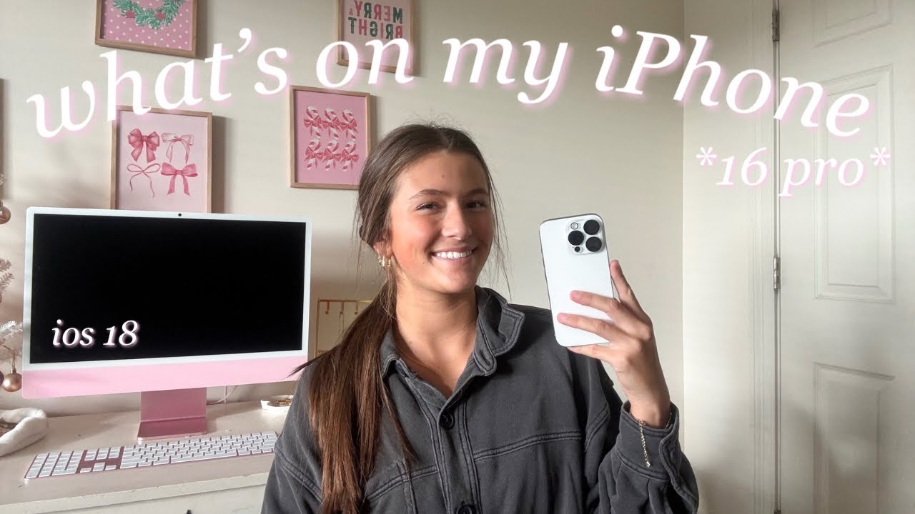 РАСПАКОВКА IPHONE 16 PRO *функции + настройка*
