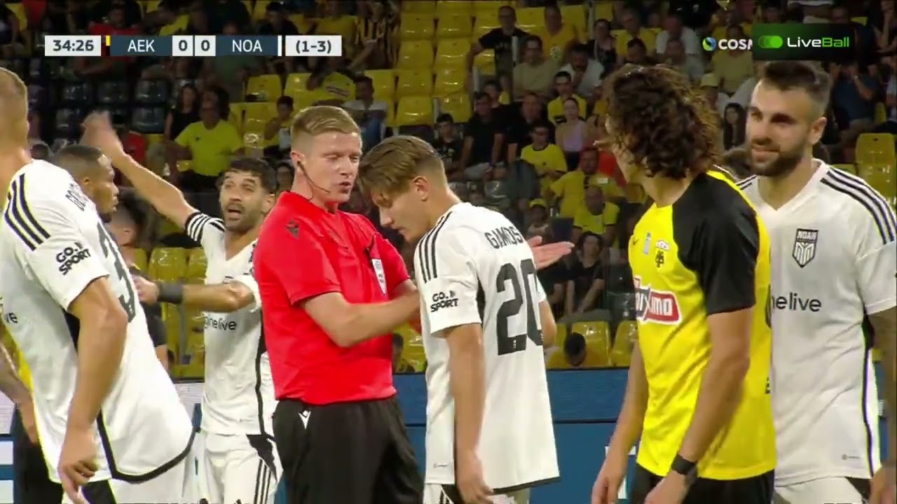 AEK vs NOA first part | Лига конференций | Conference Leaguea