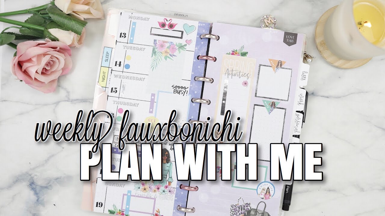 Weekly Plan With Me | Happy/FauxBonichi | At Home With Quita