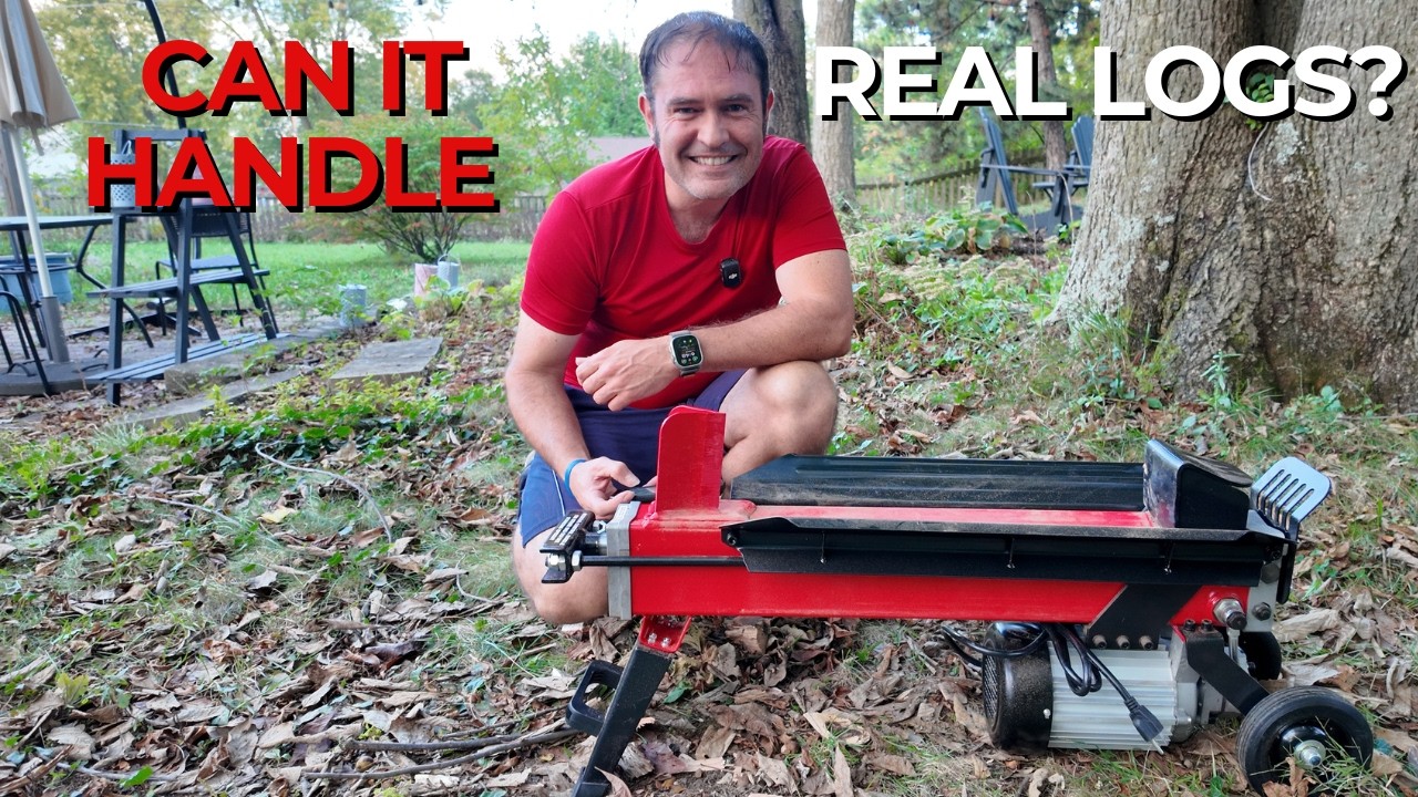 Harbor Freight 5 Ton Log Splitter | Unboxing, Setup, and First Impressions