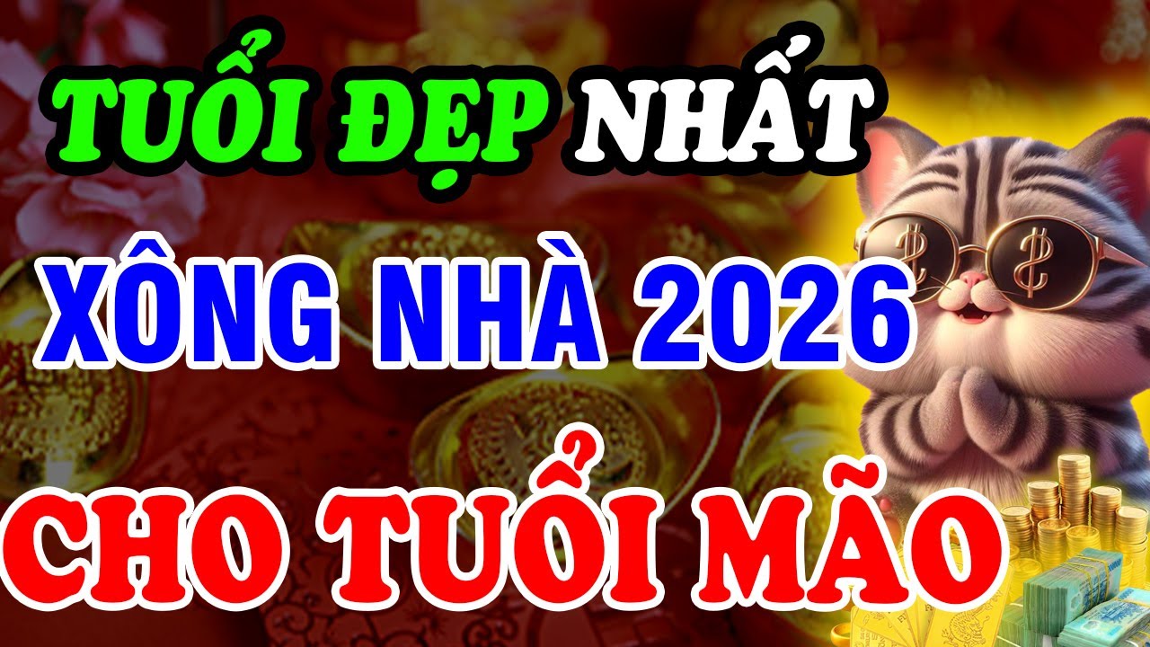 Xem Tuổi Đẹp Xông nhà năm 2026 cho gia chủ tuổi Mão: Thoát hạn tam tai, hóa giải thái tuế, Được lộc
